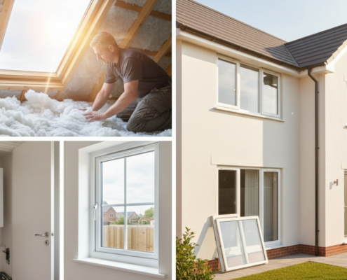 How to improve EPC rating - house energy efficiency improvements including insulation and double glazing