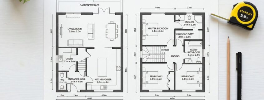 Professional architectural floor plan of a modern British home