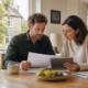 Oxfordshire landlord and tenant reviewing an EPC before autumn energy upgrades